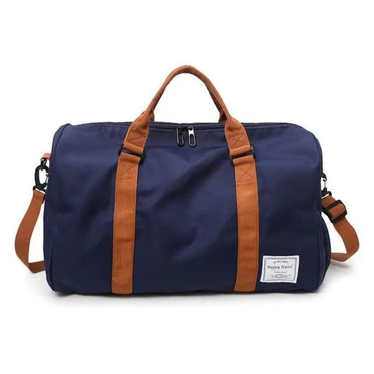Sac de Voyage avec Poche à Chaussures Bleu foncé - Voyage Serein