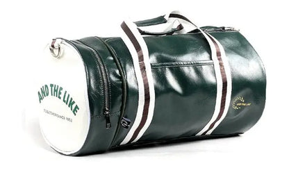 sac de sport voyage vintage bleu vert