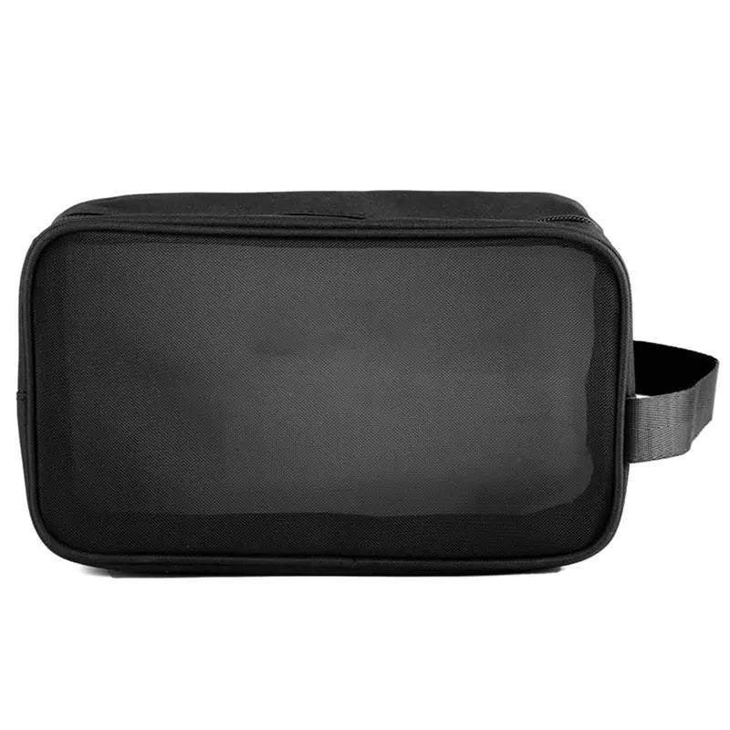 Trousse Toilette Femme Maille Noire - Voyage Serein