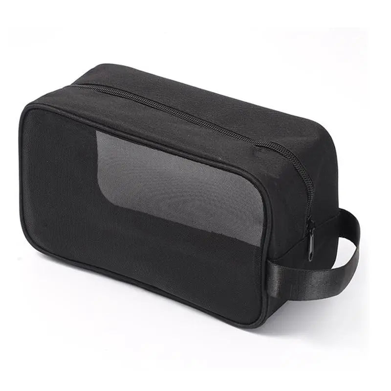 Trousse Toilette Femme Maille Noire - Voyage Serein
