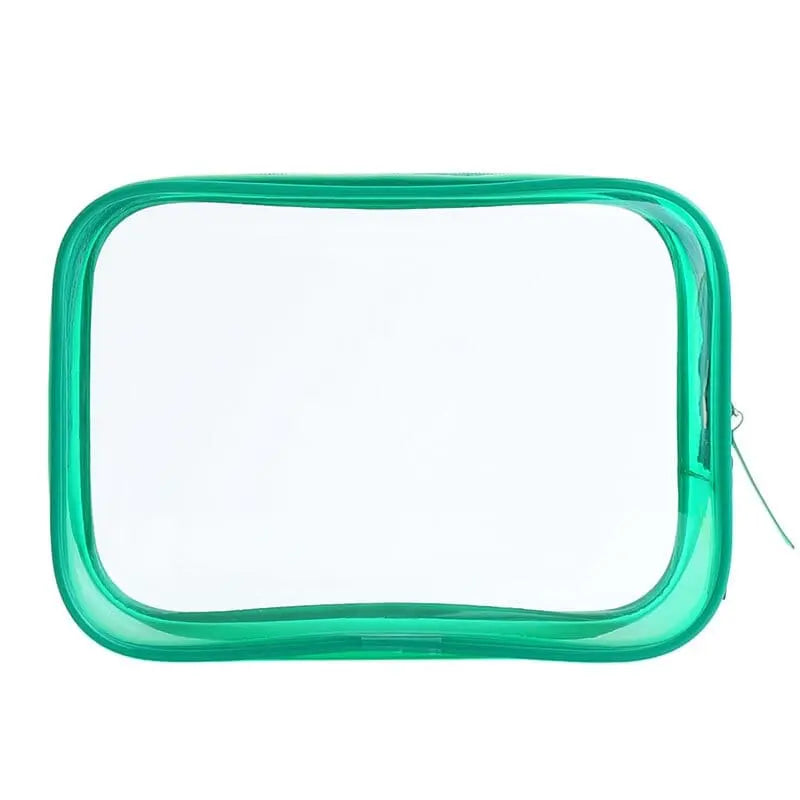 Trousse Toilette Femme Transparente Verte - Voyage Serein