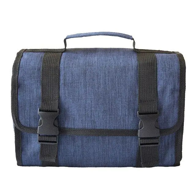 grande trousse toilette homme dépliante à suspendre