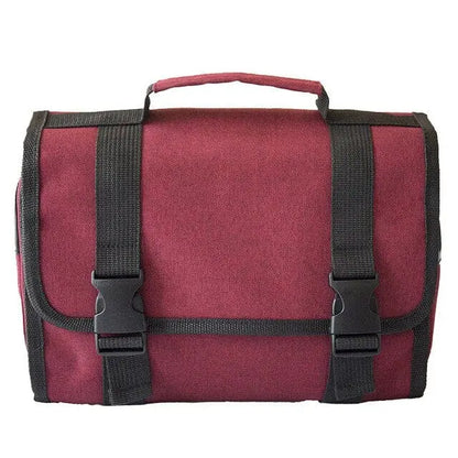grande trousse de toilette homme dépliante à suspendre