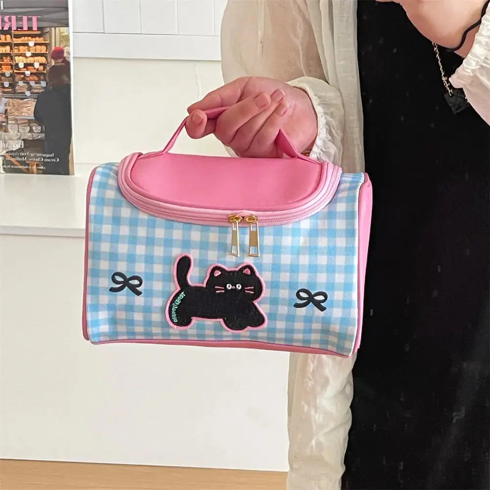 Trousse de Toilette Bebe Chat à Rayures - Voyage Serein