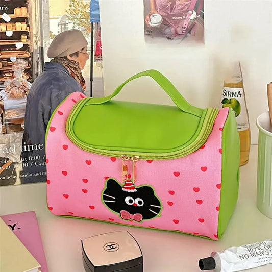 Trousse de Toilette Bebe Cœur de Chat - Voyage Serein