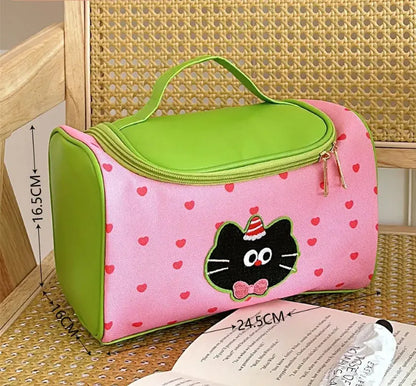Trousse de Toilette Bebe Cœur de Chat - Voyage Serein