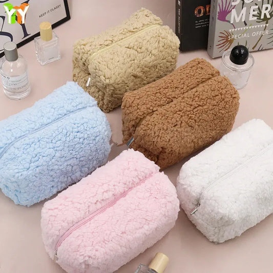 Trousse de Toilette Bebe Peluche Couleur Unie - Voyage Serein