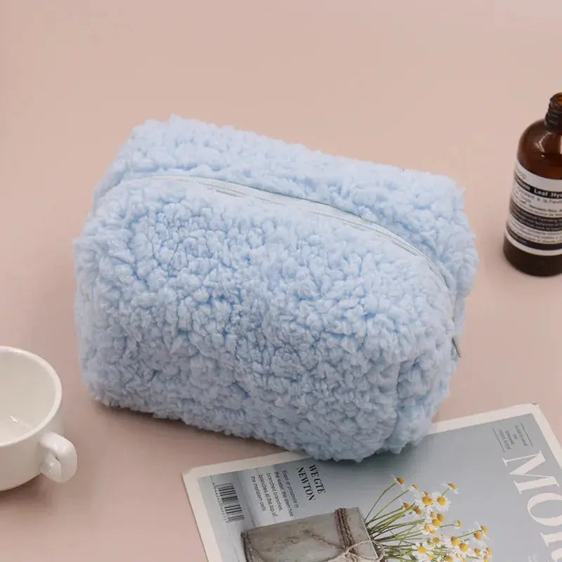 Trousse de Toilette Bebe Peluche Couleur Unie - Voyage Serein