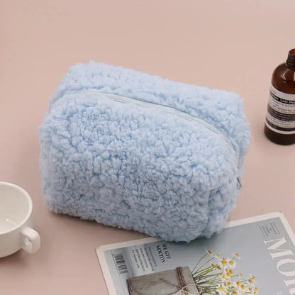 Trousse de Toilette Bebe Peluche Couleur Unie - Voyage Serein