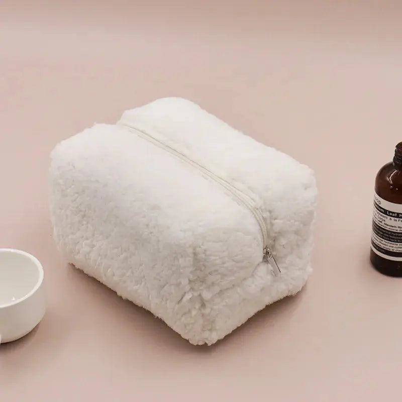 Trousse de Toilette Bebe Peluche Couleur Unie - Voyage Serein