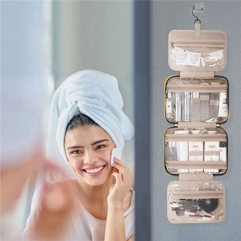 Trousse de Toilette à Suspendre Tissus Colorés - Voyage Serein