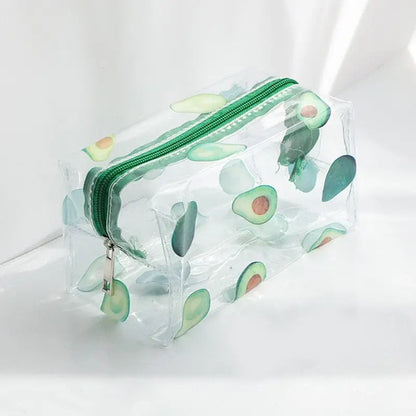 trousse toilette femme transparente avocats