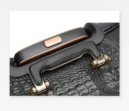 Valise Cabine Aspect Peau de Crocodile - Voyage Serein