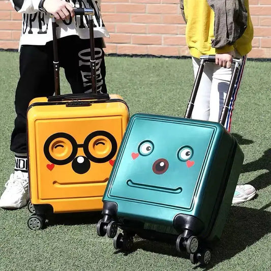 Valise Enfant Visage Robot Rigolo - Voyage Serein