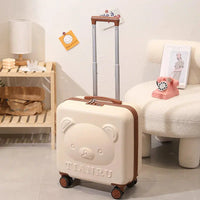Valise Beige et rose 42*40*20cm