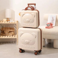 Lot de 2 Valises Beiges 42*40*20cm et 34*30*16cm