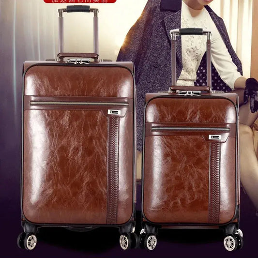 Valise Soute Vintage Marron - Voyage Serein