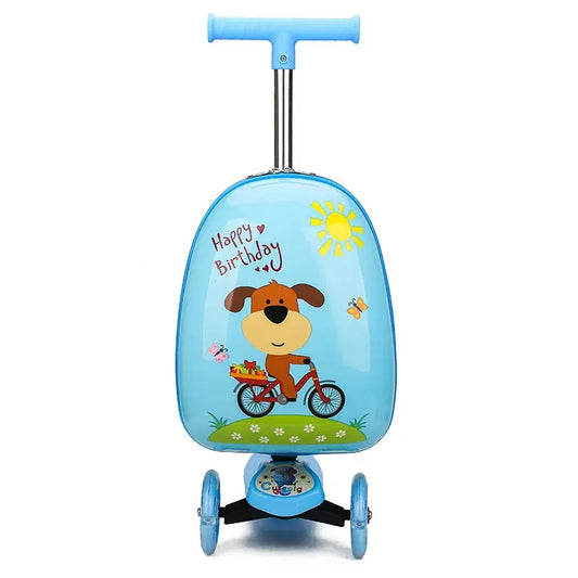 Valise Trottinette Enfant avec Roues lumineuses - Voyage Serein