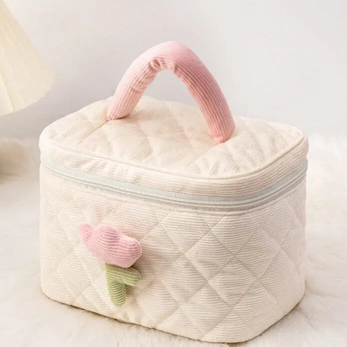 vanity voyage velours cotele tulipe